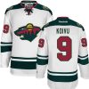 Pánské NHL Minnesota Wild dresy 9 Mikko Koivu Authentic Bílý Reebok Venkovní hokejové dresy