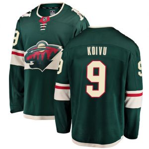 Pánské NHL Minnesota Wild dresy 9 Mikko Koivu Breakaway Zelená Fanatics Branded Domácí