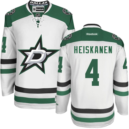 Dámské NHL Dallas Stars dresy 4 Miro Heiskanen Authentic Bílý Reebok Venkovní hokejové dresy