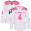 Dámské NHL Dallas Stars dresy 4 Miro Heiskanen Authentic Bílý Růžový Adidas Fashion