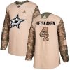 Dětské NHL Dallas Stars dresy 4 Miro Heiskanen Authentic Camo Adidas Veterans Day Practice