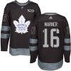 Pánské NHL Toronto Maple Leafs dresy 16 Mitchell Marner Authentic Černá Adidas 1917 2017 100th Anniversary