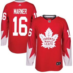 Pánské NHL Toronto Maple Leafs dresy 16 Mitchell Marner Authentic Červené Adidas Alternate
