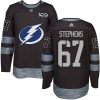 Pánské NHL Tampa Bay Lightning dresy 67 Mitchell Stephens Authentic Černá Adidas 1917 2017 100th Anniversary