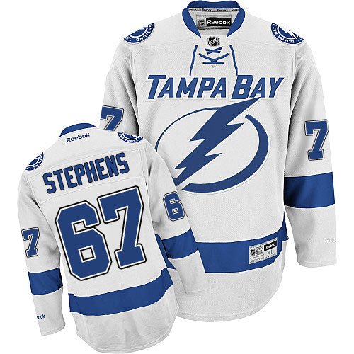 Pánské NHL Tampa Bay Lightning dresy 67 Mitchell Stephens Authentic Bílý Reebok Venkovní hokejové dresy