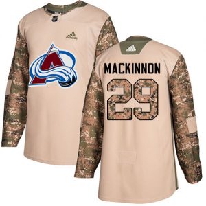 Pánské NHL Colorado Avalanche dresy 29 Nathan MacKinnon Authentic Camo Adidas Veterans Day Practice