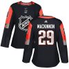 Dámské NHL Colorado Avalanche dresy 29 Nathan MacKinnon Authentic Černá Adidas 2018 All Star Central Division