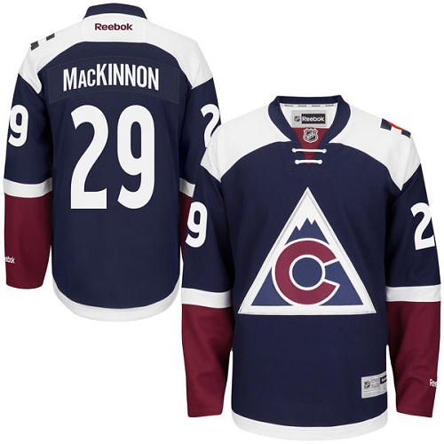 Dámské NHL Colorado Avalanche dresy 29 Nathan MacKinnon Authentic modrá Reebok Alternativní hokejové dresy