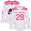 Dámské NHL Colorado Avalanche dresy 29 Nathan MacKinnon Authentic Bílý Růžový Adidas Fashion