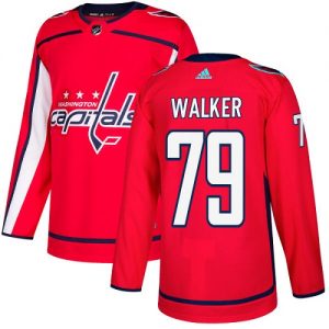 Pánské NHL Washington Capitals dresy 79 Nathan Walker Authentic Červené Adidas Domácí