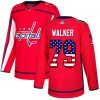 Pánské NHL Washington Capitals dresy 79 Nathan Walker Authentic Červené Adidas USA Flag Fashion
