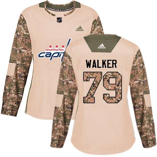 Dámské NHL Washington Capitals dresy 79 Nathan Walker Authentic Camo Adidas Veterans Day Practice