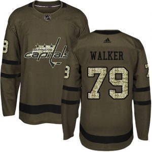 Dětské NHL Washington Capitals dresy 79 Nathan Walker Authentic Zelená Adidas Salute to Service