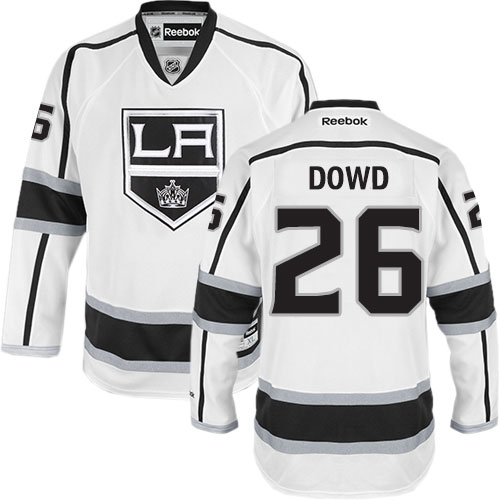 Pánské NHL Los Angeles Kings dresy 26 Nic Dowd Authentic Bílý Reebok Venkovní hokejové dresy