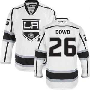 Dámské NHL Los Angeles Kings dresy 26 Nic Dowd Authentic Bílý Reebok Venkovní hokejové dresy
