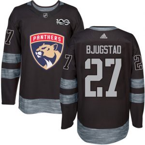 Pánské NHL Florida Panthers dresy 27 Nick Bjugstad Authentic Černá Adidas 1917 2017 100th Anniversary