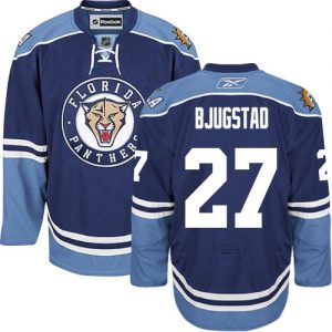 Pánské NHL Florida Panthers dresy 27 Nick Bjugstad Authentic Námořnická modrá Reebok Alternativní hokejové dresy