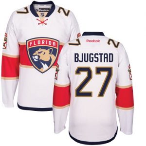 Pánské NHL Florida Panthers dresy 27 Nick Bjugstad Authentic Bílý Reebok Venkovní hokejové dresy