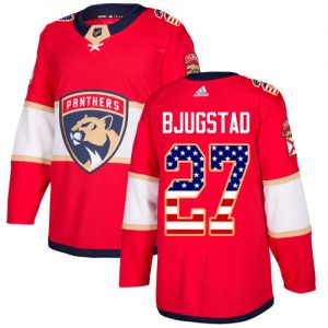 Dětské NHL Florida Panthers dresy 27 Nick Bjugstad Authentic Červené Adidas USA Flag Fashion