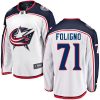 Dětské NHL Columbus Blue Jackets dresy 71 Nick Foligno Breakaway Bílý Fanatics Branded Venkovní