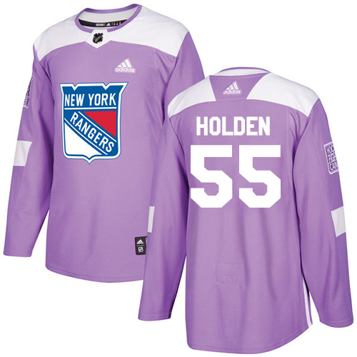 Dětské NHL New York Rangers dresy 55 Nick Holden Authentic Nachový Adidas Fights Cancer Practice