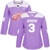 Dámské NHL Detroit Red Wings dresy 3 Nick Jensen Authentic Nachový Adidas Fights Cancer Practice