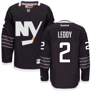 Dětské NHL New York Islanders dresy 2 Nick Leddy Authentic Černá Reebok Alternativní hokejové dresy