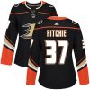 Dámské NHL Anaheim Ducks dresy 37 Nick Ritchie Authentic Černá Adidas Domácí