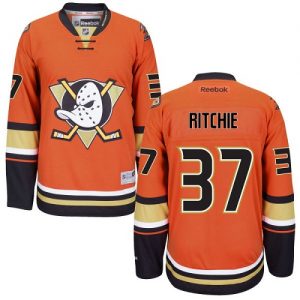 Dětské NHL Anaheim Ducks dresy 37 Nick Ritchie Authentic Oranžový Reebok Alternativní hokejové dresy