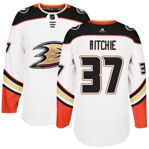 Dětské NHL Anaheim Ducks dresy 37 Nick Ritchie Authentic Bílý Adidas Venkovní