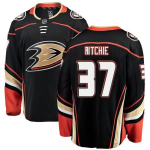 Dětské NHL Anaheim Ducks dresy 37 Nick Ritchie Breakaway Černá Fanatics Branded Domácí