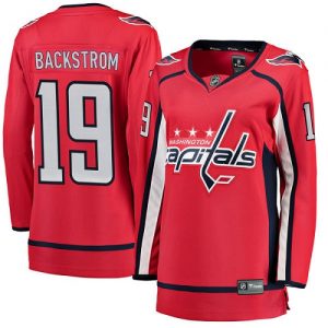 Dámské NHL Washington Capitals dresy 19 Nicklas Backstrom Breakaway Červené Fanatics Branded Domácí