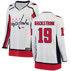 Dámské NHL Washington Capitals dresy 19 Nicklas Backstrom Breakaway Bílý Fanatics Branded Venkovní
