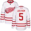 Pánské NHL Detroit Red Wings dresy 5 Nicklas Lidstrom Authentic Bílý Reebok 2017 Centennial Classic