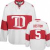 Pánské NHL Detroit Red Wings dresy 5 Nicklas Lidstrom Authentic Bílý Reebok Alternativní Winter Classic