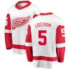 Pánské NHL Detroit Red Wings dresy 5 Nicklas Lidstrom Breakaway Bílý Fanatics Branded Venkovní