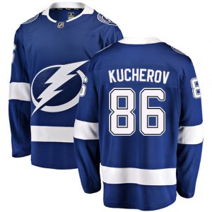 Pánské NHL Tampa Bay Lightning dresy 86 Nikita Kucherov Breakaway modrá Fanatics Branded Domácí
