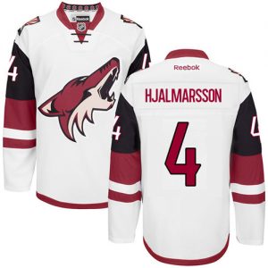 Dětské NHL Arizona Coyotes dresy 4 Niklas Hjalmarsson Authentic Bílý Reebok Venkovní hokejové dresy