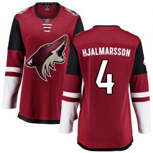 Dámské NHL Arizona Coyotes dresy 4 Niklas Hjalmarsson Breakaway Burgundy Červené Fanatics Branded Domácí