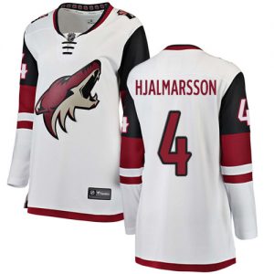 Dámské NHL Arizona Coyotes dresy 4 Niklas Hjalmarsson Breakaway Bílý Fanatics Branded Venkovní