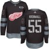 Pánské NHL Detroit Red Wings dresy 55 Niklas Kronwall Authentic Černá Adidas 1917 2017 100th Anniversary