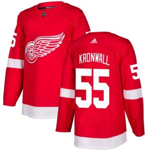 Pánské NHL Detroit Red Wings dresy 55 Niklas Kronwall Authentic Červené Adidas Domácí