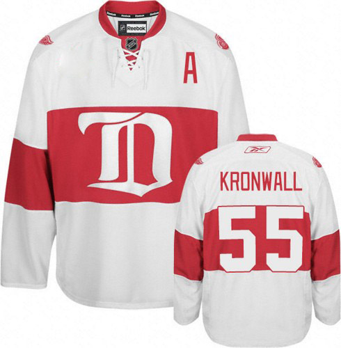 Dětské NHL Detroit Red Wings dresy 55 Niklas Kronwall Authentic Bílý Reebok Alternativní Winter Classic