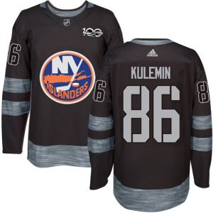 Pánské NHL New York Islanders dresy 86 Nikolay Kulemin Authentic Černá Adidas 1917 2017 100th Anniversary
