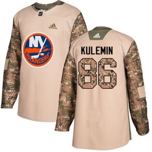 Pánské NHL New York Islanders dresy 86 Nikolay Kulemin Authentic Camo Adidas Veterans Day Practice