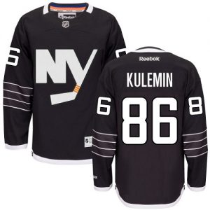 Dětské NHL Nikolay Kulemin Authentic Černá Reebok New York Islanders dresy 86 Alternativní