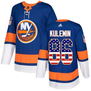 Dětské NHL New York Islanders dresy 86 Nikolay Kulemin Authentic královská modrá Adidas USA Flag Fashion