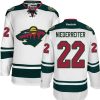 Pánské NHL Minnesota Wild dresy 22 Nino Niederreiter Authentic Bílý Reebok Venkovní hokejové dresy