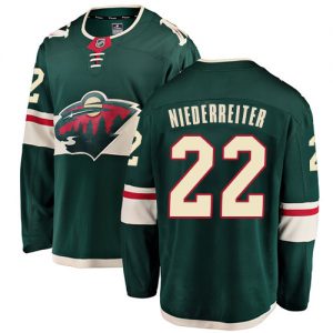 Pánské NHL Minnesota Wild dresy 22 Nino Niederreiter Breakaway Zelená Fanatics Branded Domácí