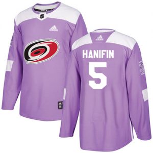 Pánské NHL Carolina Hurricanes dresy 5 Noah Hanifin Authentic Nachový Adidas Fights Cancer Practice